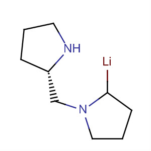 Pyrrolidine, 1-[(2S)-2-pyrrolidinylmethyl]-, lithium salt molecular structure