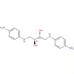 2,3-Butanediol, 1,4-bis[(4-aminophenyl)amino]-, (2R,3S)-rel- molecular structure
