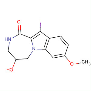 1H-[1,4]Diazepino[1,2-a]indol-1-one,2,3,4,5-tetrahydro-4-hydroxy-11-iodo-8-methoxy- molecular structure