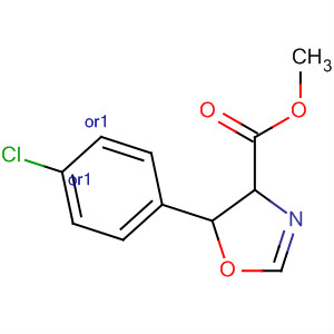 4-Oxazolecarboxylic acid, 5-(4-chlorophenyl)-4,5-dihydro-, methyl ester,(4R,5S)-rel-