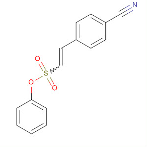 Ethenesulfonic acid, 2-(4-cyanophenyl)-, phenyl ester, (1E)- molecular structure