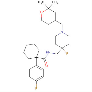 Cyclohexanecarboxamide,1-(4-fluorophenyl)-N-[[4-fluoro-1-[(tetrahydro-2,2-dimethyl-2H-pyran-4-yl)methyl]-4-piperidinyl]methyl]-