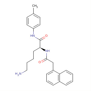 1-Naphthaleneacetamide,N-[(1S)-5-amino-1-[[(4-methylphenyl)amino]carbonyl]pentyl]- molecular structure