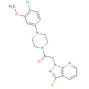 Ethanone,1-[4-(4-chloro-3-methoxyphenyl)-1-piperazinyl]-2-(3-fluoro-1H-pyrazolo[3,4-b]pyridin-1-yl)-