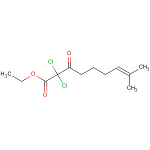 7-Nonenoic acid, 2,2-dichloro-8-methyl-3-oxo-, ethyl ester molecular structure