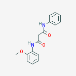 N1-(2-methoxyphenyl)-N3-phenylPropanediamide molecular structure