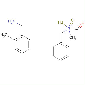Carbamodithioic acid, N-methyl-N-(phenylmethyl)-, compd. withN-methylbenzenemethanamine (1:1) molecular structure
