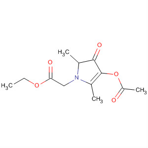 1H-Pyrrole-1-acetic acid, 4-(acetyloxy)-2,3-dihydro-2,5-dimethyl-3-oxo-,ethyl ester molecular structure