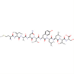 L-Serine,L-methionyl-L-isoleucyl-L-alanyl-L-asparaginyl-L-threonyl-L-tyrosyl-L-leucyl-L-leucyl-L-threonyl- molecular structure