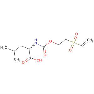 L-Leucine, N-[[2-(ethenylsulfonyl)ethoxy]carbonyl]- molecular structure