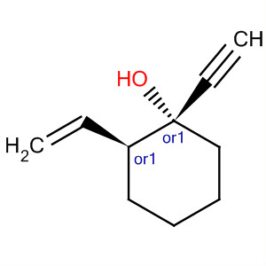 Cyclohexanol, 2-ethenyl-1-ethynyl-, (1R,2S)-rel- molecular structure