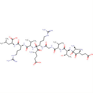 L-Leucine,L-a-glutamyl-L-alanyl-L-threonyl-L-valylglycyl-L-a-glutamyl-L-arginyl-L-valyl-L-arginyl- molecular structure