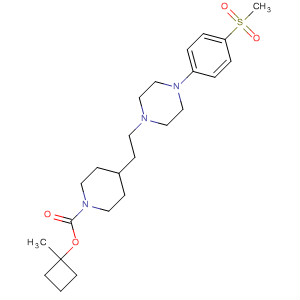 1-Piperidinecarboxylic acid,4-[2-[4-[4-(methylsulfonyl)phenyl]-1-piperazinyl]ethyl]-, 1-methylcyclobutylester