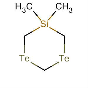 1,3-Ditellura-5-silacyclohexane, 5,5-dimethyl- molecular structure