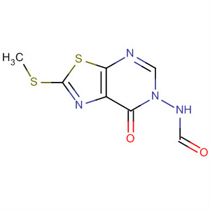 Formamide, N-[2-(methylthio)-7-oxothiazolo[5,4-d]pyrimidin-6(7H)-yl]- molecular structure