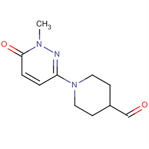 4-Piperidinecarboxaldehyde,1-(1,6-dihydro-1-methyl-6-oxo-3-pyridazinyl)- molecular structure