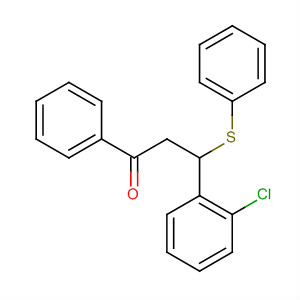 1-Propanone, 3-(chlorophenyl)-1-phenyl-3-(phenylthio)- molecular structure