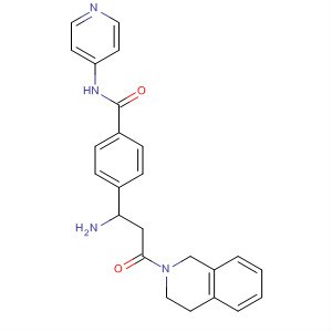 Benzamide,4-[1-amino-3-(3,4-dihydro-2(1H)-isoquinolinyl)-3-oxopropyl]-N-4-pyridinyl- molecular structure