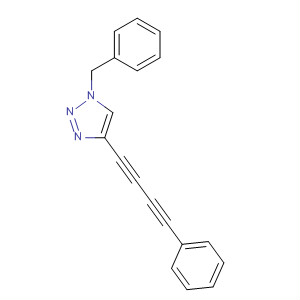 1H-1,2,3-Triazole, 4-(4-phenyl-1,3-butadiyn-1-yl)-1-(phenylmethyl)- molecular structure