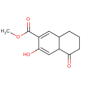 2-Naphthalenecarboxylic acid,4a,5,6,7,8,8a-hexahydro-3-hydroxy-5-oxo-, methyl ester molecular structure