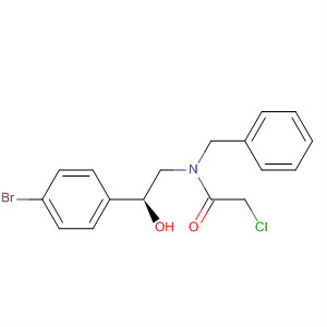 Acetamide,N-[(2S)-2-(4-bromophenyl)-2-hydroxyethyl]-2-chloro-N-(phenylmethyl)- molecular structure