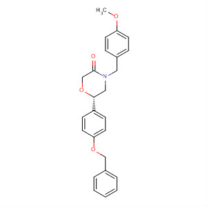 3-Morpholinone,4-[(4-methoxyphenyl)methyl]-6-[4-(phenylmethoxy)phenyl]-, (6S)-
