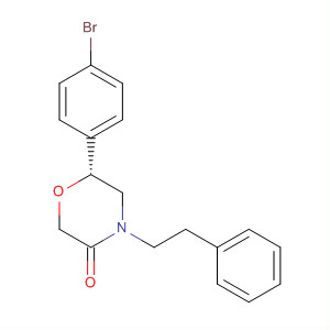 3-Morpholinone, 6-(4-bromophenyl)-4-(2-phenylethyl)-, (6R)-