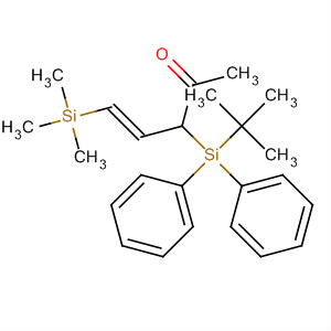 4-Penten-2-one, 3-[(1,1-dimethylethyl)diphenylsilyl]-5-(trimethylsilyl)-,(4E)- molecular structure
