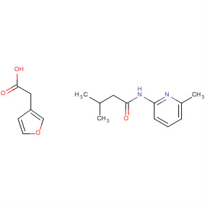 3-Furanacetic acid, compd. with3-methyl-N-(6-methyl-2-pyridinyl)butanamide (1:1) molecular structure