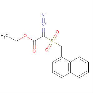 Acetic acid, 2-diazo-2-[(1-naphthalenylmethyl)sulfonyl]-, ethyl ester molecular structure