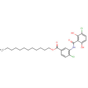 Benzoic acid, 4-chloro-3-[(3-chloro-2,6-dihydroxybenzoyl)amino]-,dodecyl ester