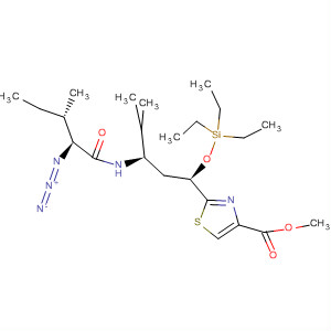 4-Thiazolecarboxylic acid,2-[(1R,3R)-3-[[(2S,3S)-2-azido-3-methyl-1-oxopentyl]amino]-4-methyl-1-[(triethylsilyl)oxy]pentyl]-, methyl ester