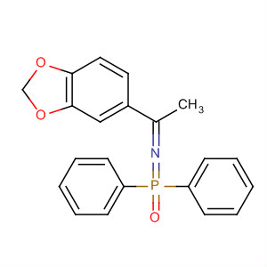 Phosphinimine, N-[1-(1,3-benzodioxol-5-yl)ethylidene]-1,1-diphenyl-,1-oxide molecular structure
