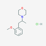 4-[1-(2-methoxyphenyl)propan-2-yl]morpholine;hydrochloride molecular structure