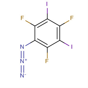 Benzene, 1-azido-2,4,6-trifluoro-3,5-diiodo- molecular structure
