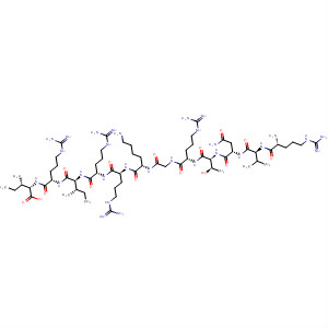 L-Isoleucine,L-arginyl-L-valyl-L-asparaginyl-L-threonyl-L-arginylglycyl-L-lysyl-L-arginyl-L-arginyl-L-isoleucyl-L-arginyl- molecular structure