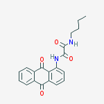 N-butyl-N'-(9,10-dioxo-9,10-dihydroanthracen-1-yl)ethanediamide molecular structure
