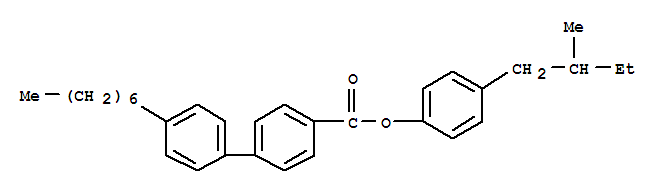 4-Heptyl-(1,1-biphenyl)-4-carboxylic acid, 4-(2-methylbutyl)phenyl ester
