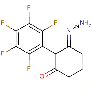 Cyclohexanone, (pentafluorophenyl)hydrazone molecular structure