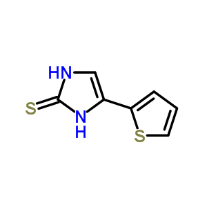 2H-IMIDAZOLE-2-THIONE,1,3-DIHYDRO-4-(2-THIENYL)- molecular structure