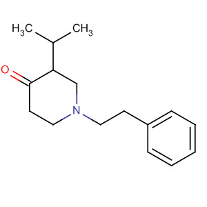 4-Piperidinone, 3-(1-methylethyl)-1-(2-phenylethyl)- molecular structure