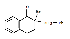 2-Benzyl-2-bromo-3,4-dihydro-1(2H)-naphthalenone molecular structure