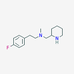 N-[2-(4-FLUOROPHENYL)ETHYL]-N-METHYL-2-PIPERIDINEMETHANAMINE molecular structure