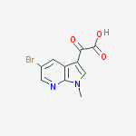 1H-Pyrrolo[2,3-b]pyridine-3-acetic acid, 5-bromo-1-methyl-a-oxo-