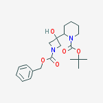 tert-butyl 2-(3-hydroxy-1-phenylmethoxycarbonylazetidin-3-yl)piperidine-1-carboxylate