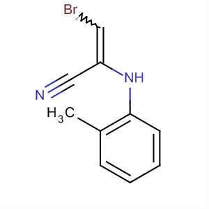 2-Propenenitrile, 3-bromo-2-(methylphenylamino)- molecular structure