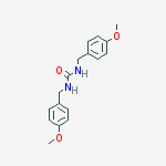 urea, N,N'-bis[(4-methoxyphenyl)methyl]- molecular structure