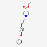 Ethyl 1-{3-[4-(benzyloxy)phenoxy]propyl}-4-piperidine carboxylate