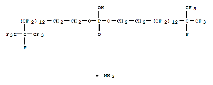 ammonium bis[3,3,4,4,5,5,6,6,7,7,8,8,9,9,10,10,11,11,12,12,13,13,14,14,15,16,16,16-octacosafluoro-15-(trifluoromethyl)hexadecyl] phosphate