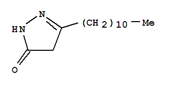 2,4-dihydro-5-undecyl-3H-pyrazol-3-one molecular structure